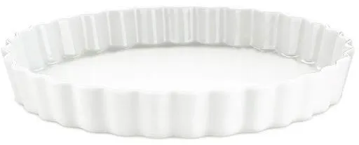 Pillivuyt tærteform nr. 10, 29 cm - Hvid